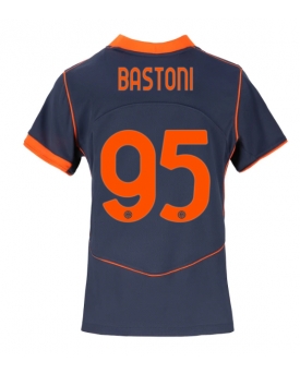 Inter Milan Alessandro Bastoni #95 Maglia Gara Terza Repliche 2025-26 Donna Maniche Corte
